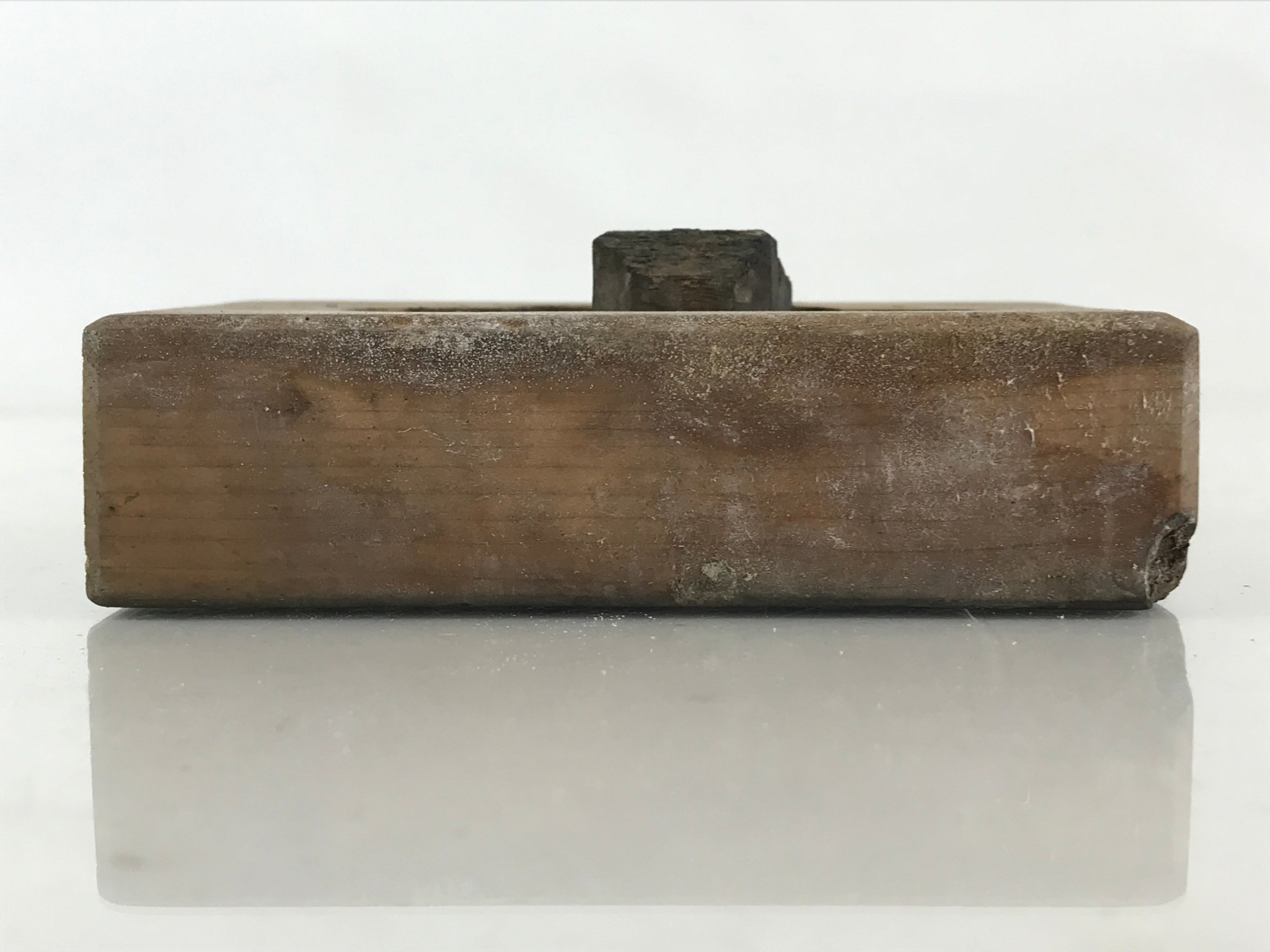 Japanese Wooden Carved Cake Mold Kashigata Sweet Wagashi Vtg Oshigata Kg427