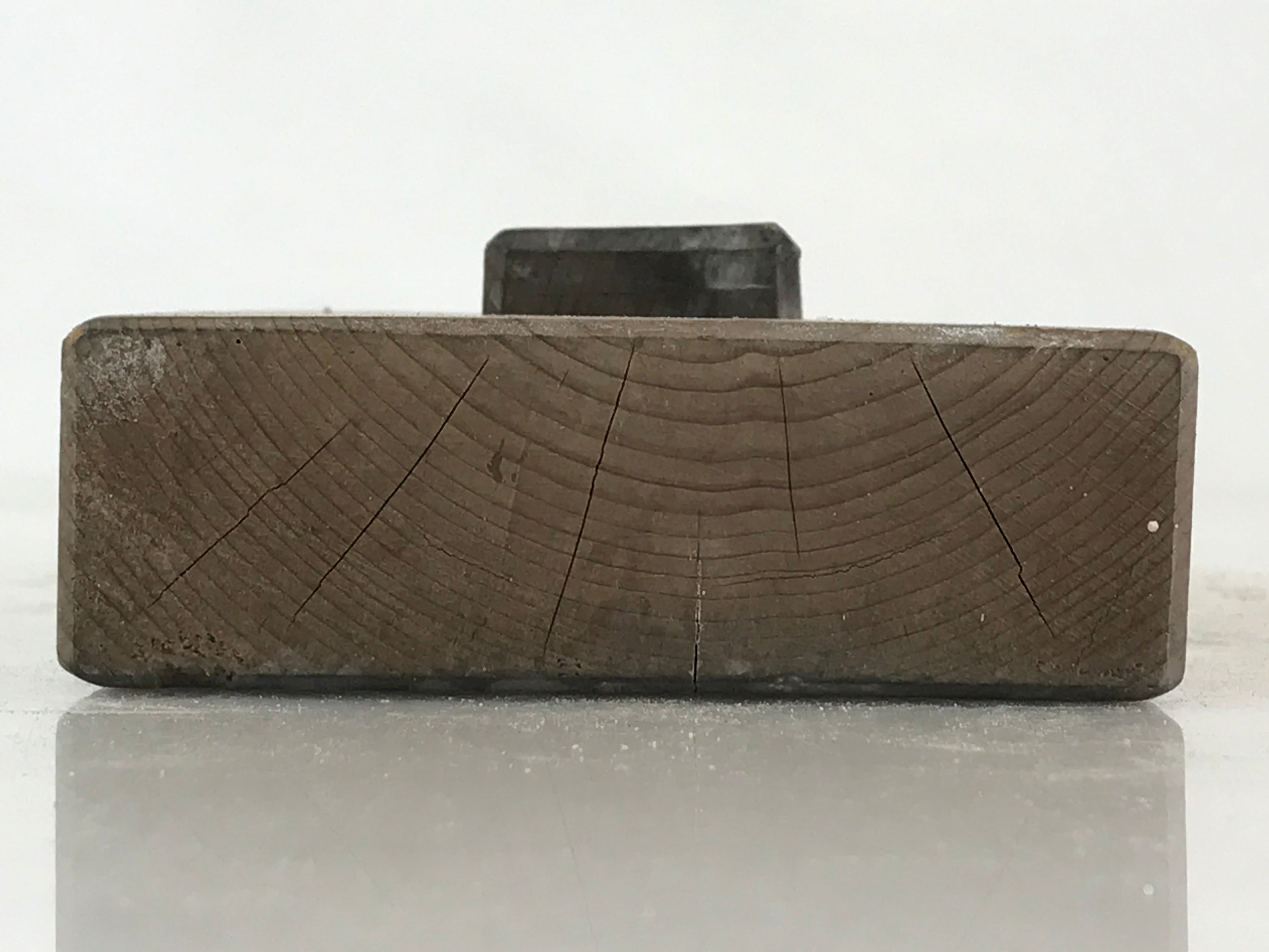 Japanese Wooden Carved Cake Mold Kashigata Sweet Wagashi Vtg Oshigata Kg428