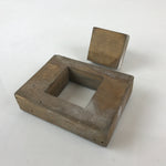 Japanese Wooden Carved Cake Mold Kashigata Sweet Wagashi Vtg Oshigata Kg429