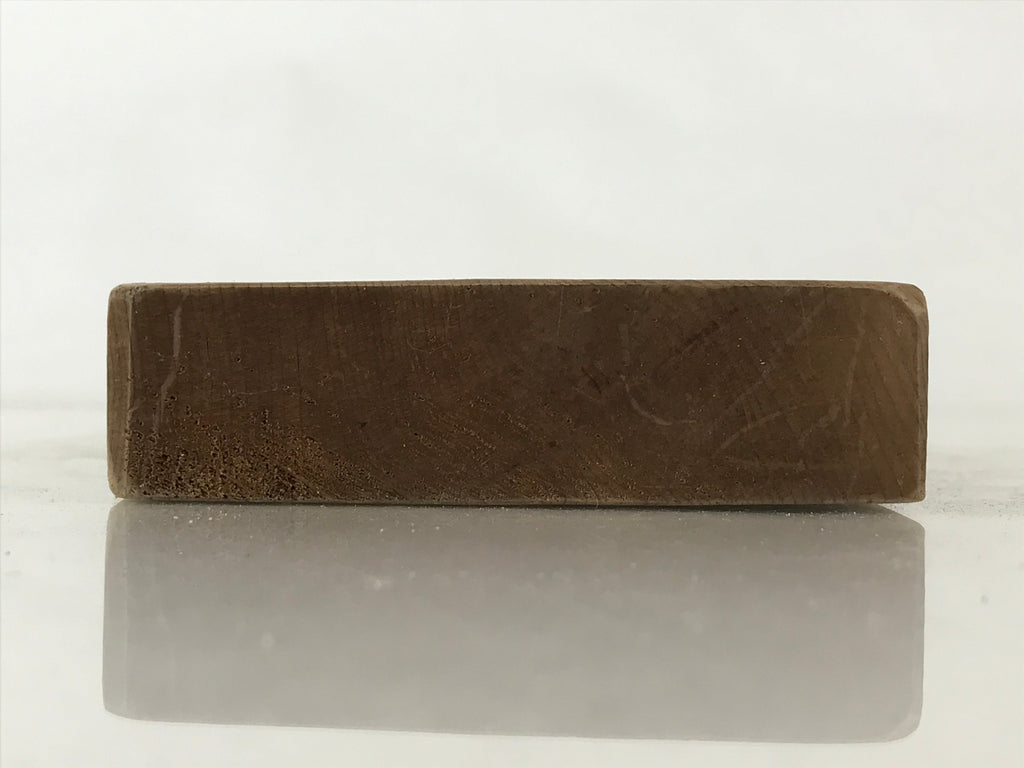 Japanese Wooden Carved Cake Mold Kashigata Sweet Wagashi Vtg Sea Bream Kg423