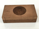 Japanese Wooden Carved Cake Mold Kashigata Sweets Wagashi Higashi Vtg Ebisu Kg40