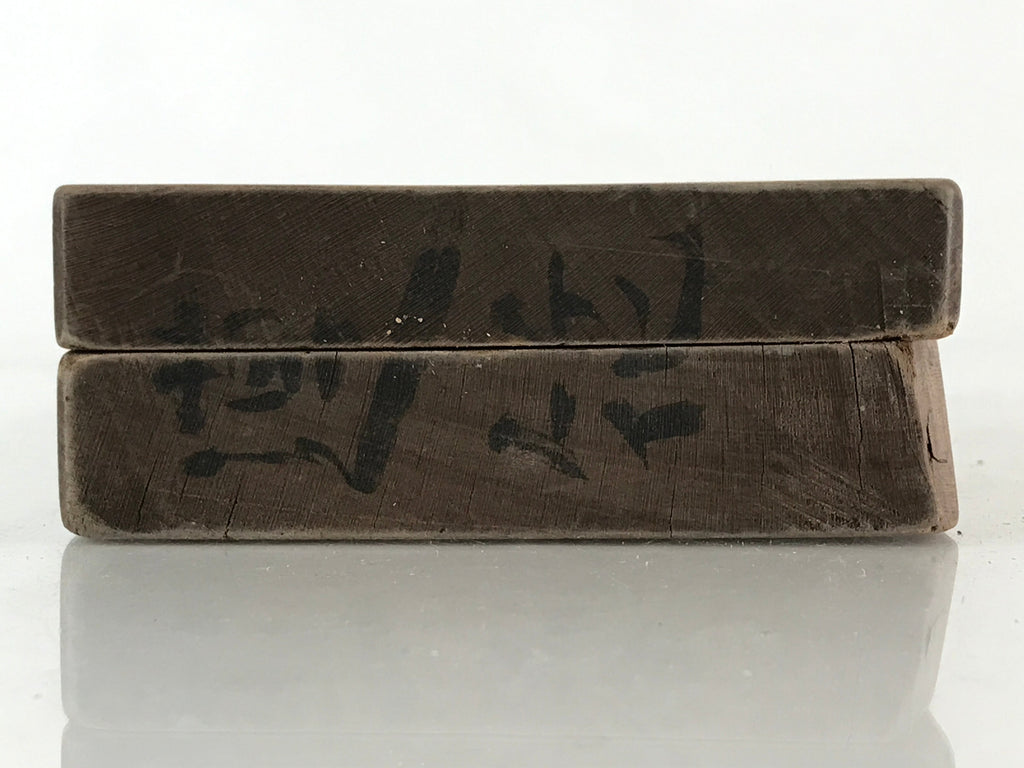 Japanese Wooden Carved Cake Mold Kashigata Sweets Wagashi Vtg Lotus Flower Kg406