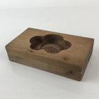 Japanese Wooden Carved Cake Mold Kashigata Sweets Wagashi Vtg Plum Blossom Kg407