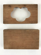 Japanese Wooden Carved Cake Mold Kashigata Sweets Wagashi Vtg Plum Blossom Kg407