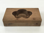 Japanese Wooden Carved Cake Mold Kashigata Sweets Wagashi Vtg Plum Blossom Kg407