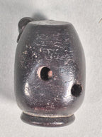 Japanese Wooden Carved Netsuke Kimono Accessory Vtg Pot JK112