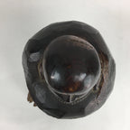 Japanese Wooden Carved Statue Buddhist Bodhidharma Vtg Monk Daruma Brown BD710