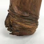 Japanese Wooden Carved Statue Buddhist Bodhidharma Vtg Monk Daruma Brown BD710