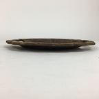 Japanese Wooden Carving Tray Obon Vtg Natural Wood Bear And Salmon UR639