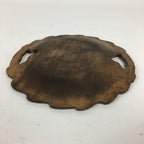 Japanese Wooden Carving Tray Obon Vtg Natural Wood Bear And Salmon UR639