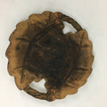 Japanese Wooden Carving Tray Obon Vtg Natural Wood Bear And Salmon UR639