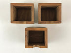 Japanese Wooden Chest 3 Drawers Box Vtg Medicine Box Accessory Case Brown T324