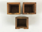 Japanese Wooden Chest 3 Drawers Box Vtg Medicine Box Accessory Case Brown T325