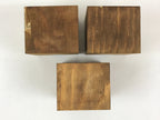 Japanese Wooden Chest 3 Drawers Box Vtg Medicine Box Accessory Case Brown T325