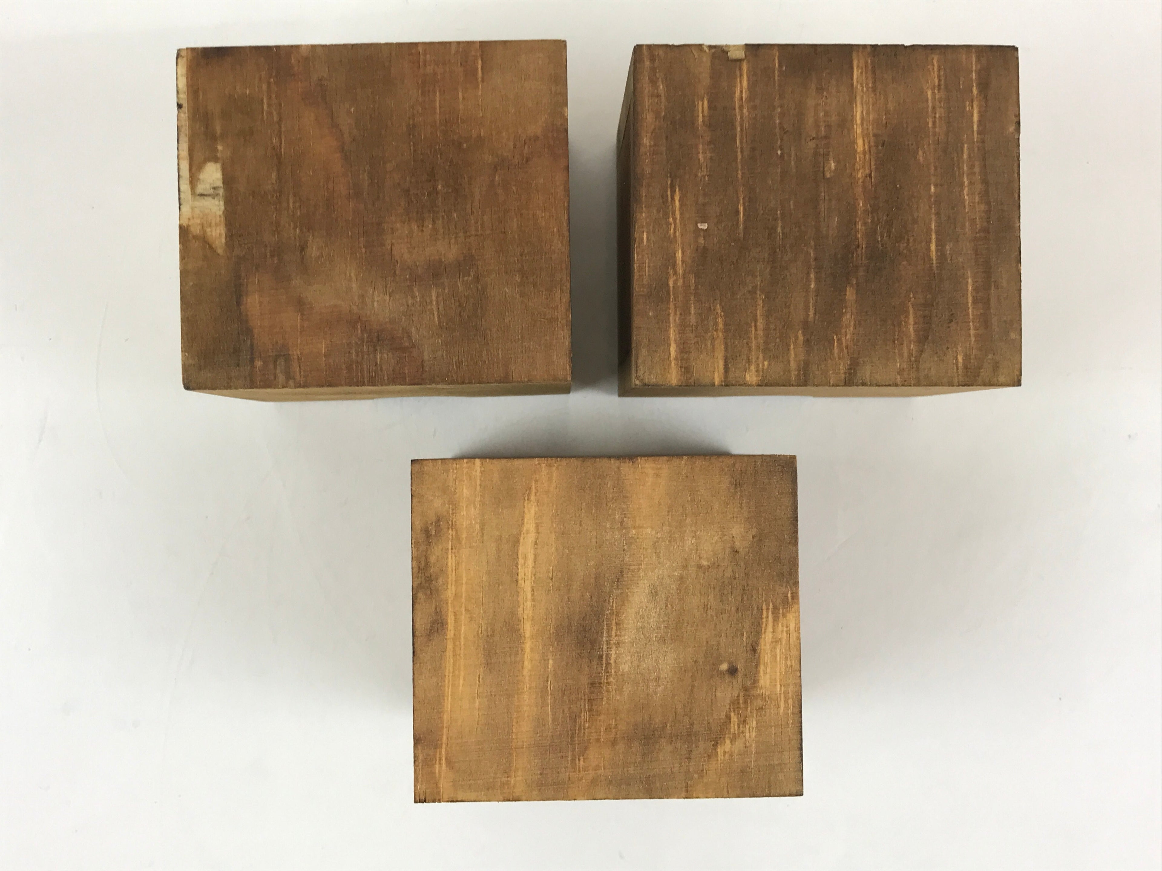 Japanese Wooden Chest 3 Drawers Box Vtg Medicine Box Accessory Case Brown T325
