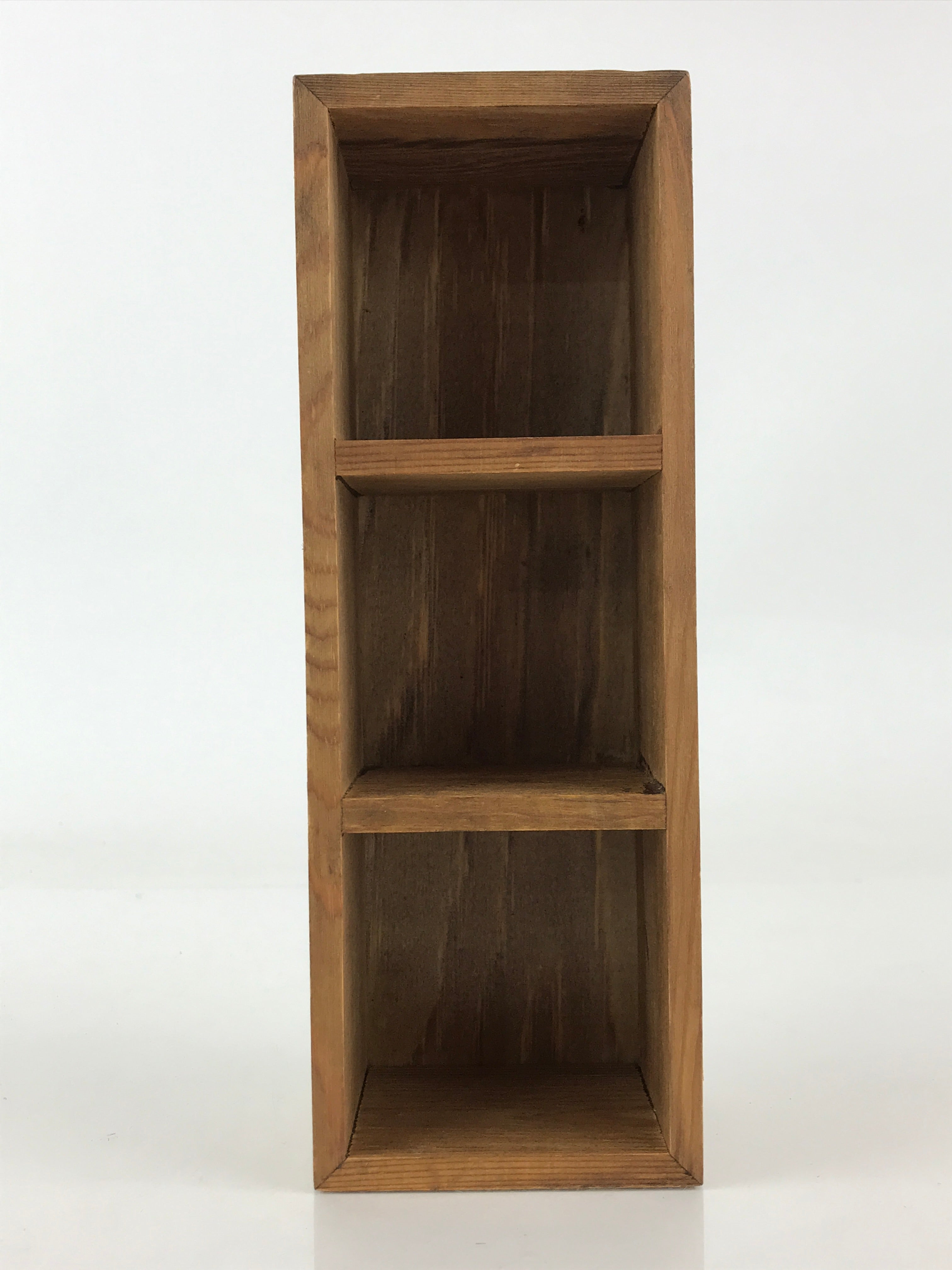 Japanese Wooden Chest 3 Drawers Box Vtg Medicine Box Accessory Case Brown T325