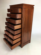 Japanese Wooden Chest 8 Drawers Tansu Vtg Hikidashi-dana Brown T245