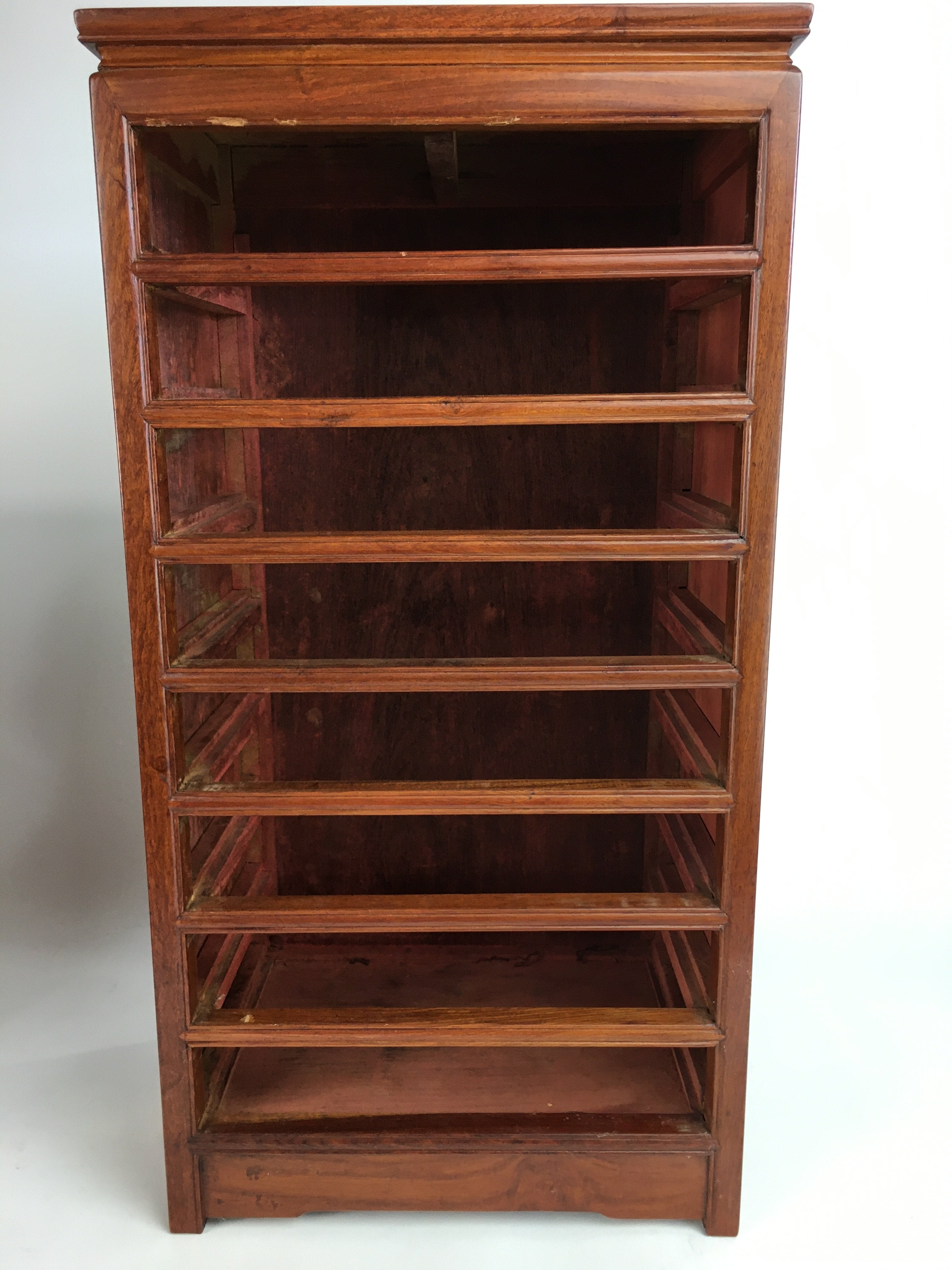 Japanese Wooden Chest 8 Drawers Tansu Vtg Hikidashi-dana Brown T245