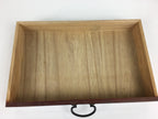 Japanese Wooden Chest Of Drawers Vtg Haribako Maki-e Tansu Brown T286