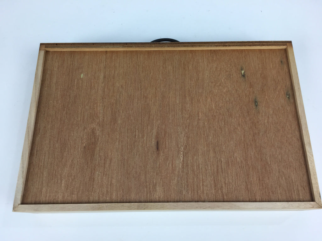 Japanese Wooden Chest Of Drawers Vtg Haribako Maki-e Tansu Brown T286