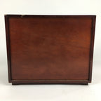 Japanese Wooden Chest Of Drawers Vtg Haribako Maki-e Tansu Brown T286