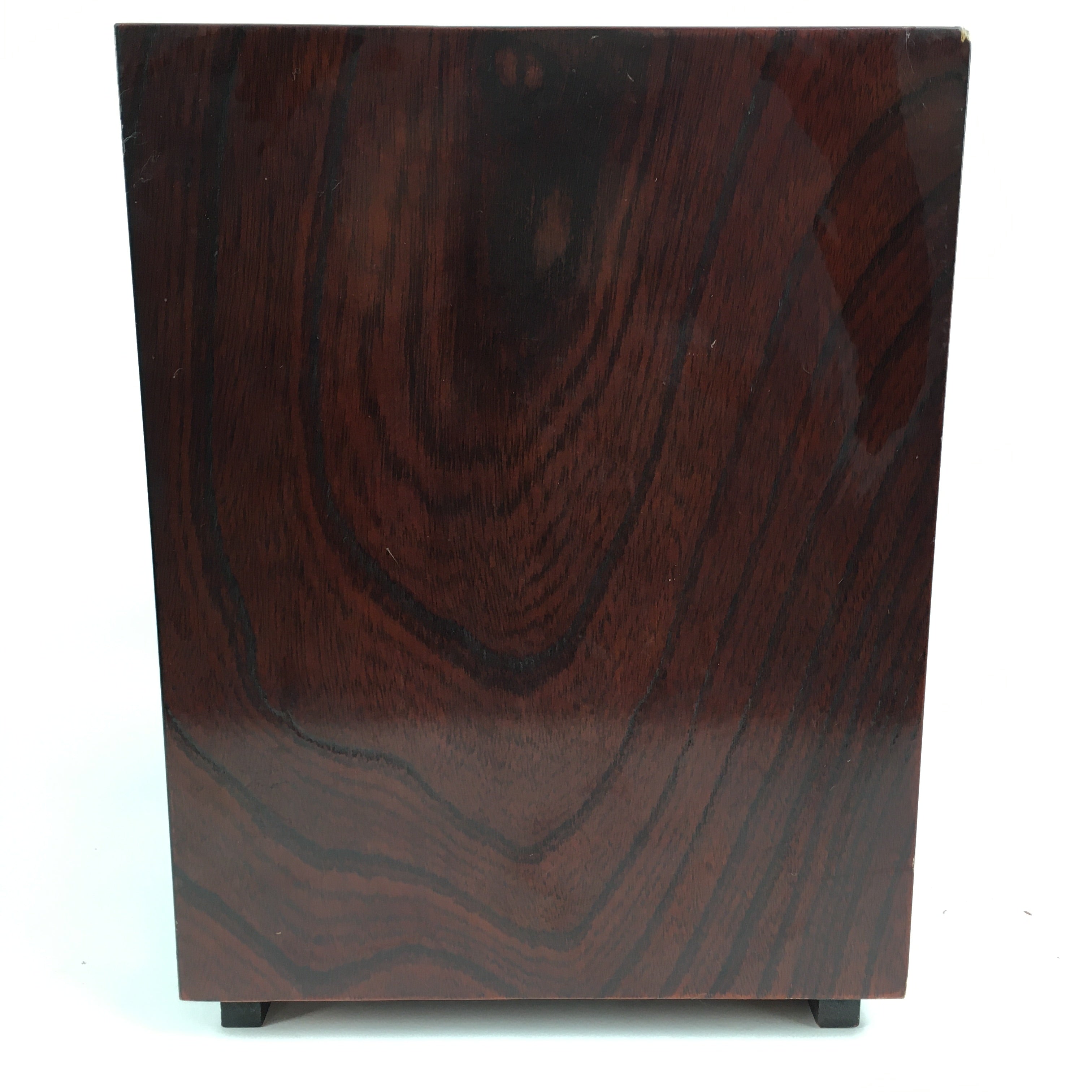 Japanese Wooden Chest Of Drawers Vtg Haribako Maki-e Tansu Brown T286