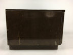 Japanese Wooden Chest Tansu Vtg 2 Panel Door Compartments Document T297