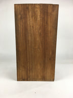 Japanese Wooden Chest Tansu Vtg 2 Panel Door Compartments Drawer T283