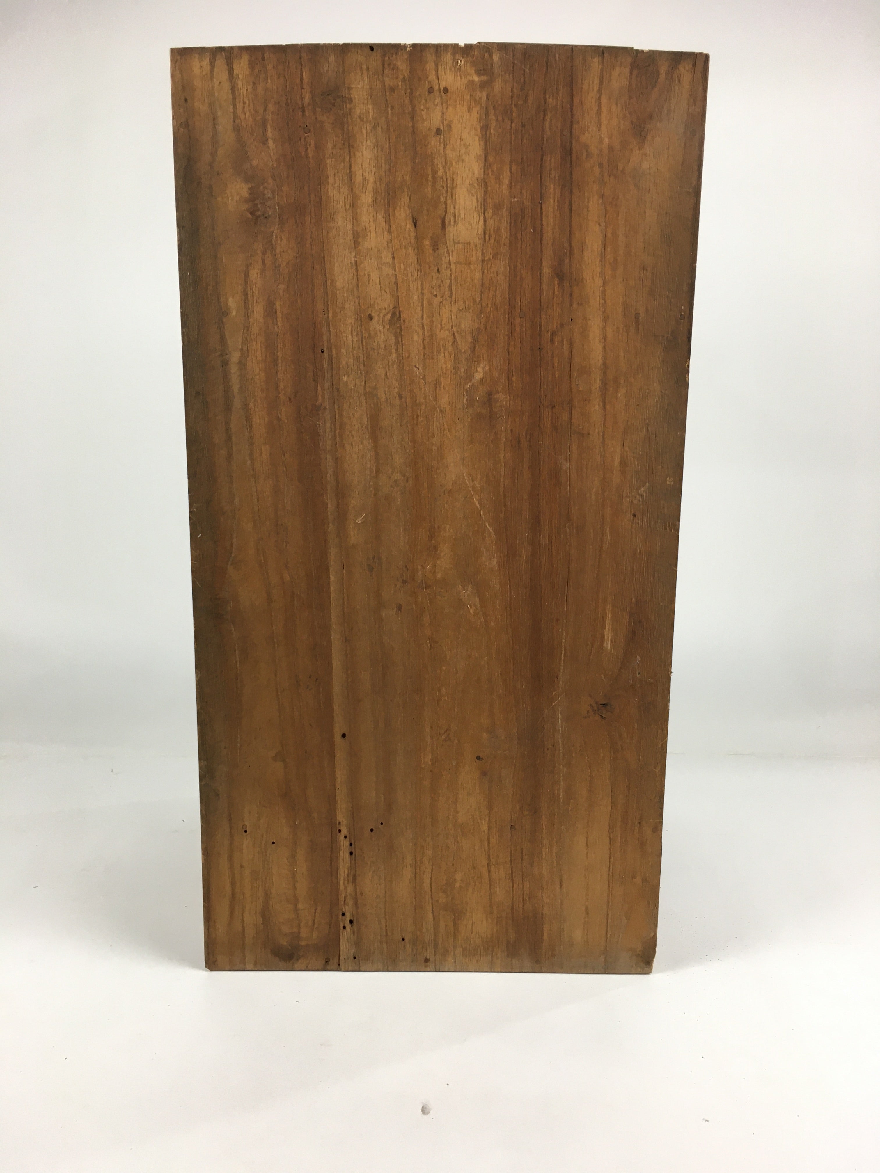 Japanese Wooden Chest Tansu Vtg 2 Panel Door Compartments Drawer T283