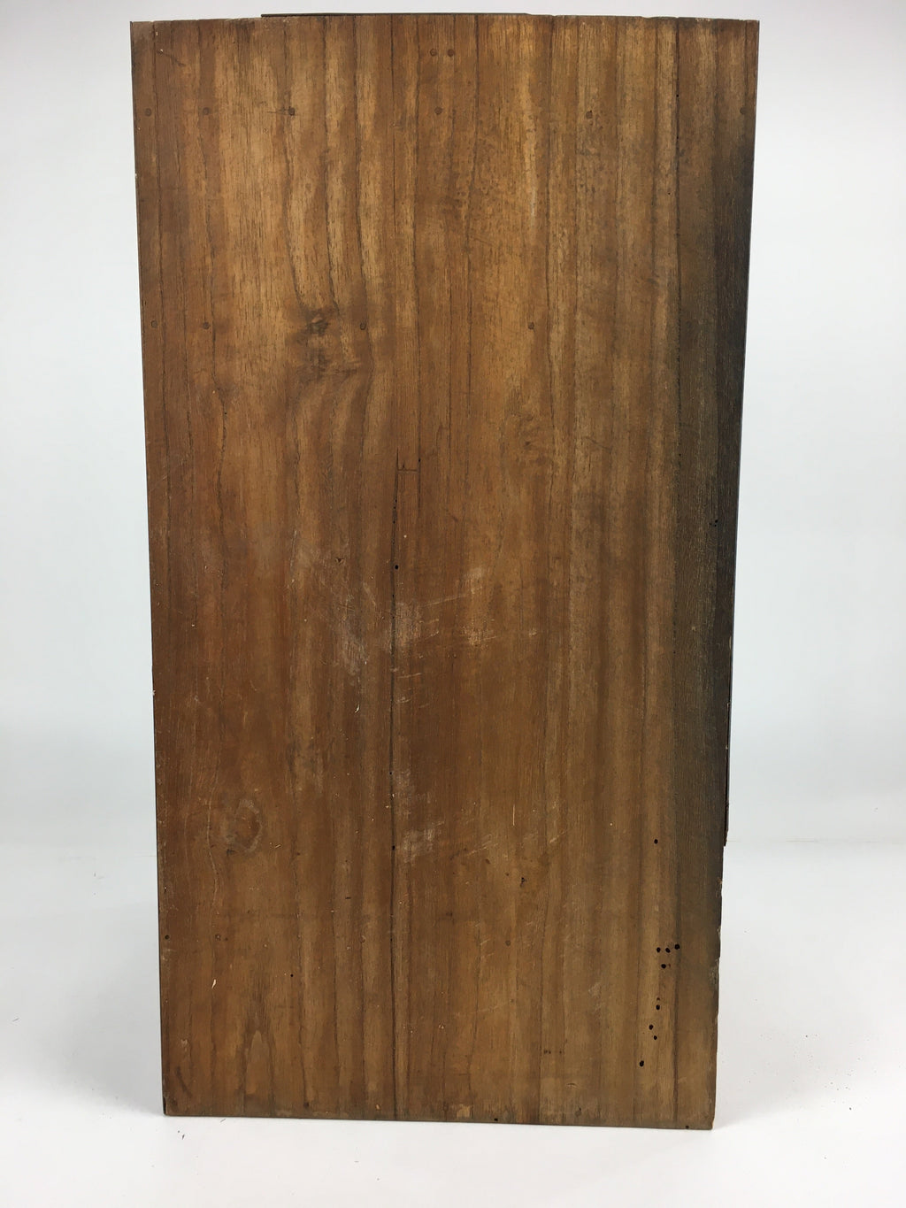 Japanese Wooden Chest Tansu Vtg 2 Panel Door Compartments Drawer T283