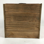 Japanese Wooden Chest Tansu Vtg 2 Panel Door Compartments Drawer T283