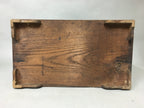 Japanese Wooden Chest Vtg Tansu 2 Drawer Sliding Door Brown Cherry Blossom T226