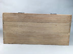 Japanese Wooden Chest Vtg Tansu 6 Drawer Sliding Door Brown T225