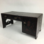 Japanese Wooden Children's Low Desk Kamakura Bori Tansu Style 2 Drawers WT346