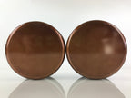 Japanese Wooden Copper Brazier Fire Pit 2pc Set Vtg Hibachi Teabuei-Hibachi H45