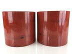 Japanese Wooden Copper Brazier Fire Pit 2pc Set Vtg Hibachi Teabuei-Hibachi H45