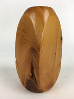 Japanese Wooden Dharma Statue Vtg Wood Carving Daruma Brown BD813