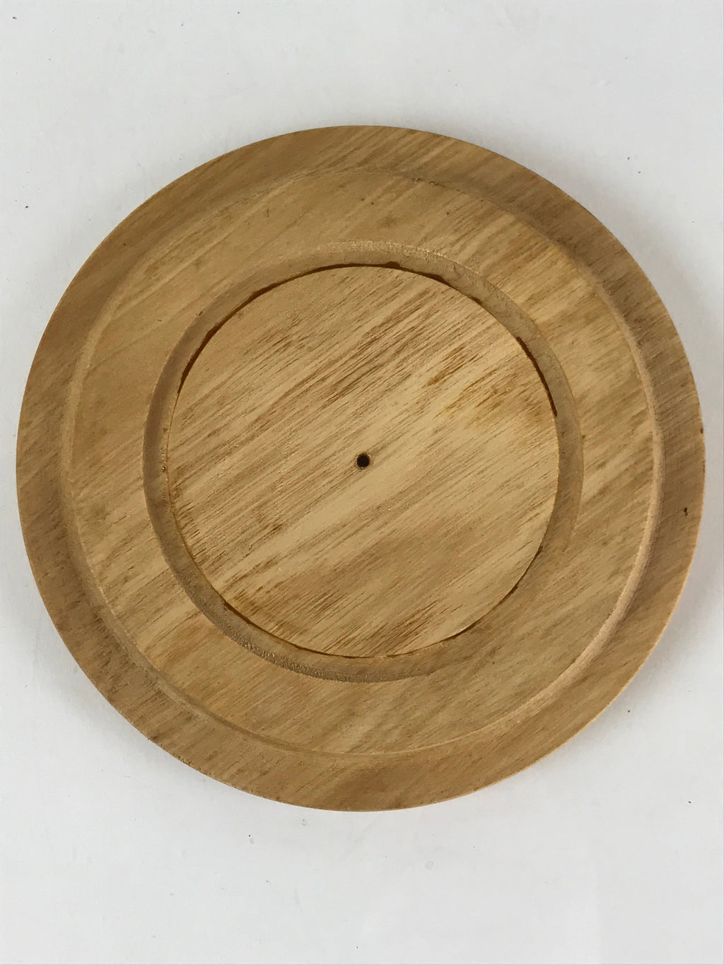 Japanese Wooden Drink Saucer 5pc Set Vtg Chataku Coaster Natural Color UR823