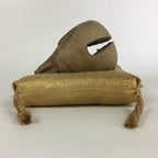 Japanese Wooden Drum Mokugyo Buddhist Altar Fitting Vtg Carving BU734