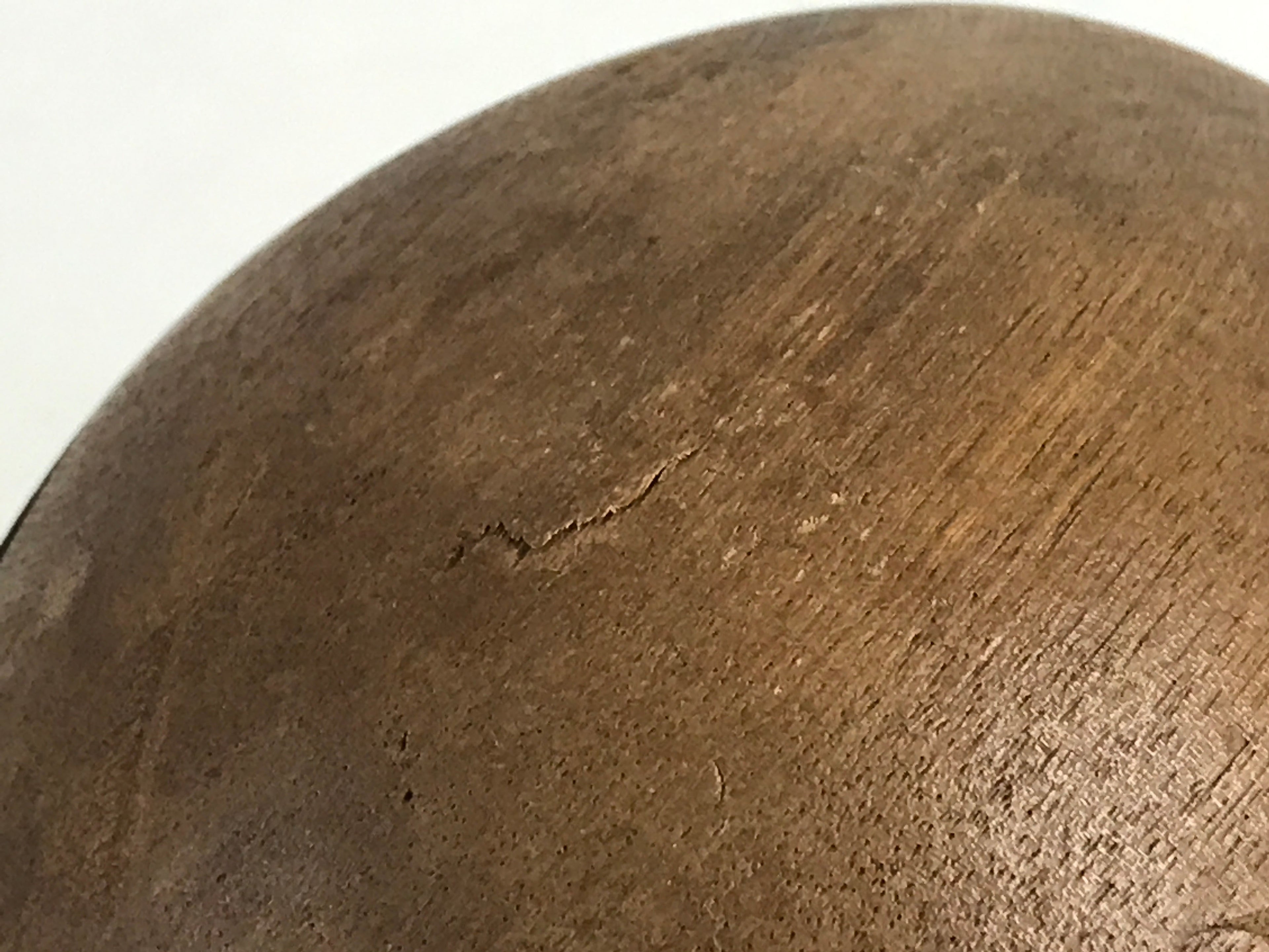 Japanese Wooden Drum Mokugyo Buddhist Altar Fitting Vtg Carving Butsugu BU887