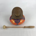 Japanese Wooden Drum Mokugyo Buddhist Altar Fitting Vtg Carving Butsugu BU887