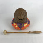 Japanese Wooden Drum Mokugyo Buddhist Altar Fitting Vtg Carving Butsugu BU887