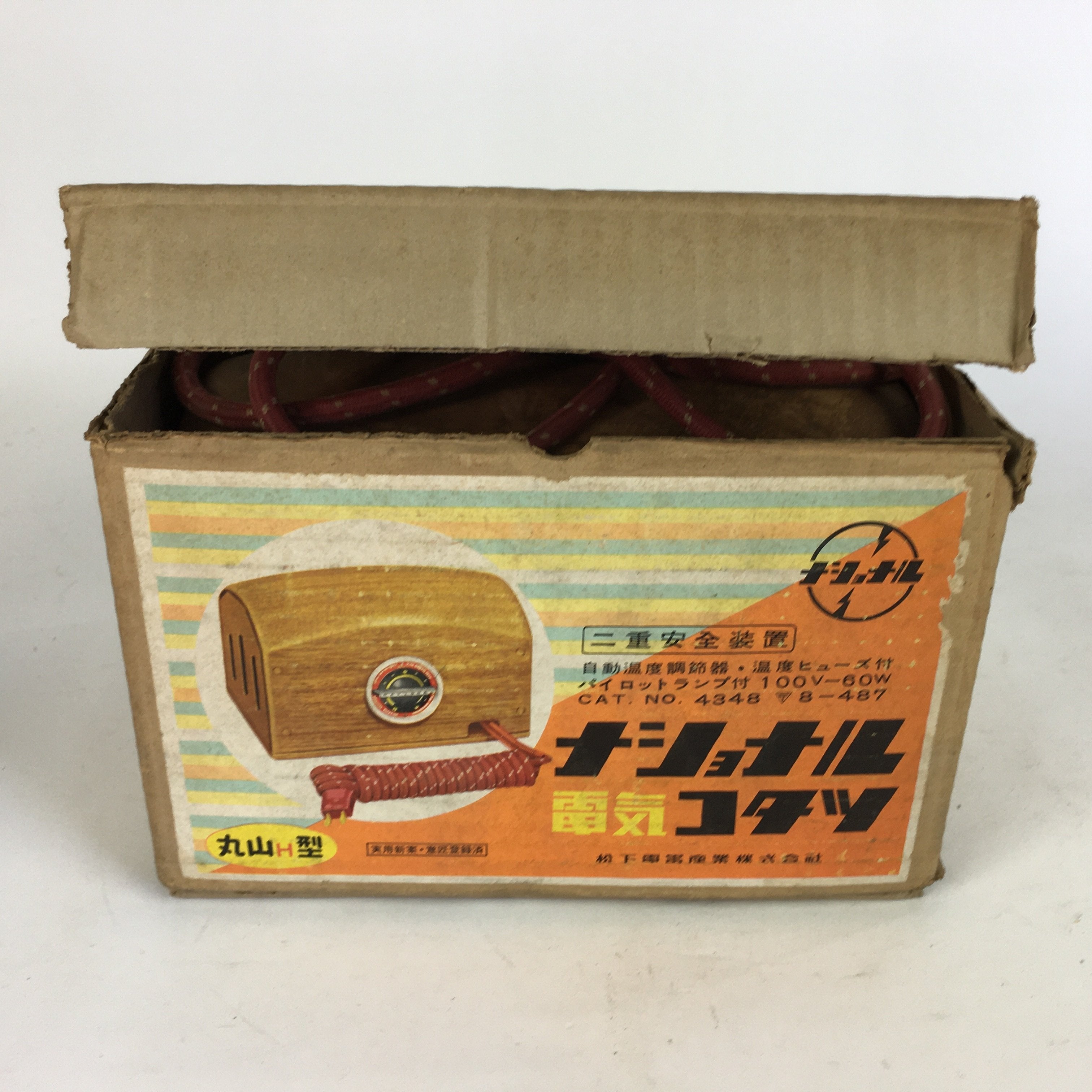 Japanese Wooden Electric Heater Vtg Kotatsu Table Matsushita National Brown JK22