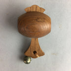 Japanese Wooden Figurine Bell Vtg Lucky Hammer Charm DR302