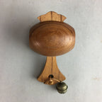 Japanese Wooden Figurine Bell Vtg Lucky Hammer Charm DR302