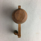 Japanese Wooden Figurine Bell Vtg Lucky Hammer Charm DR302