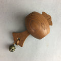 Japanese Wooden Figurine Bell Vtg Lucky Hammer Charm DR302