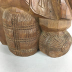 Japanese Wooden Figurine Statue Vtg Seven Lucky Gods Daikokuten BD627