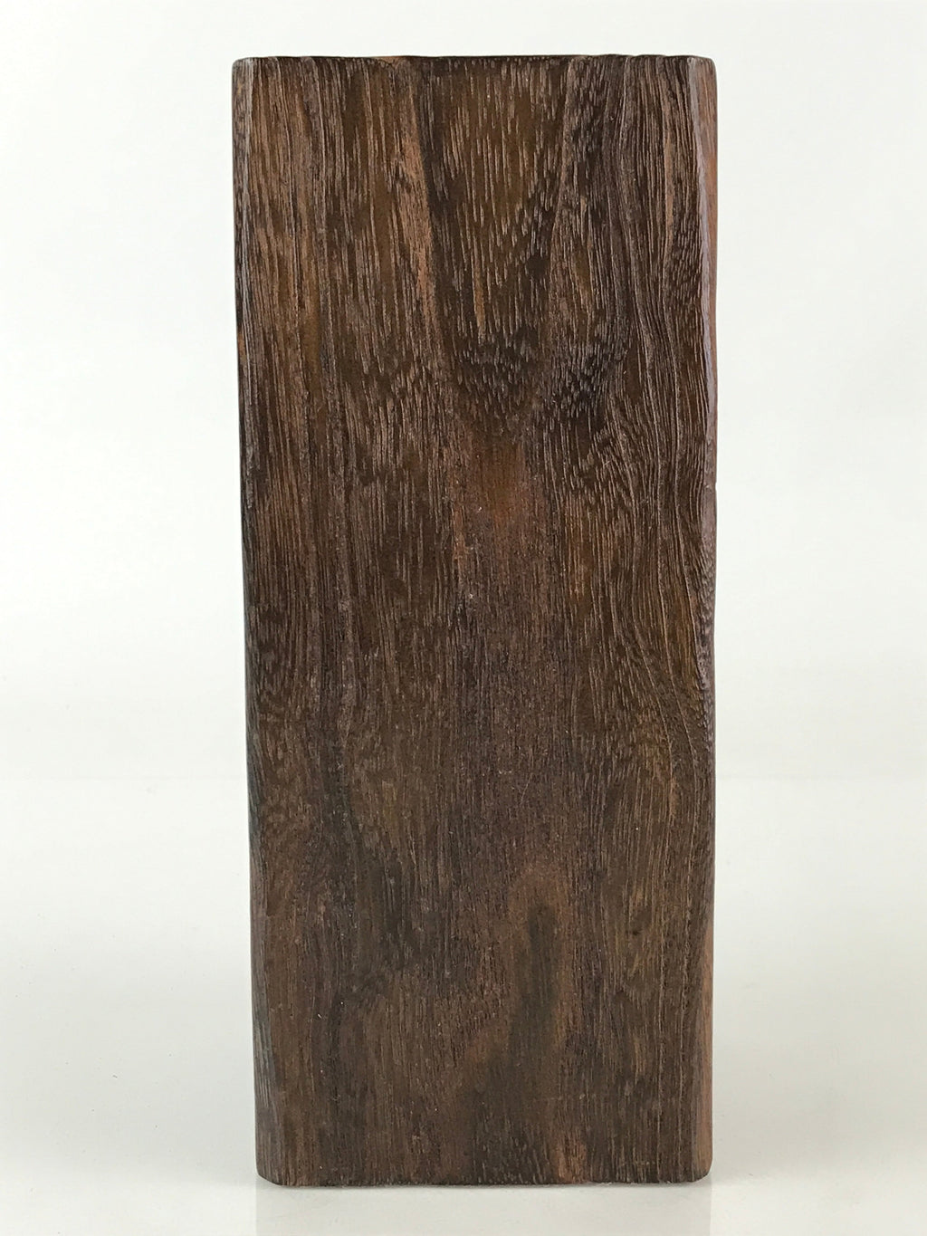 Japanese Wooden Flower Vase Kabin Brown Vtg Ikebana Arrangement Flower FK27
