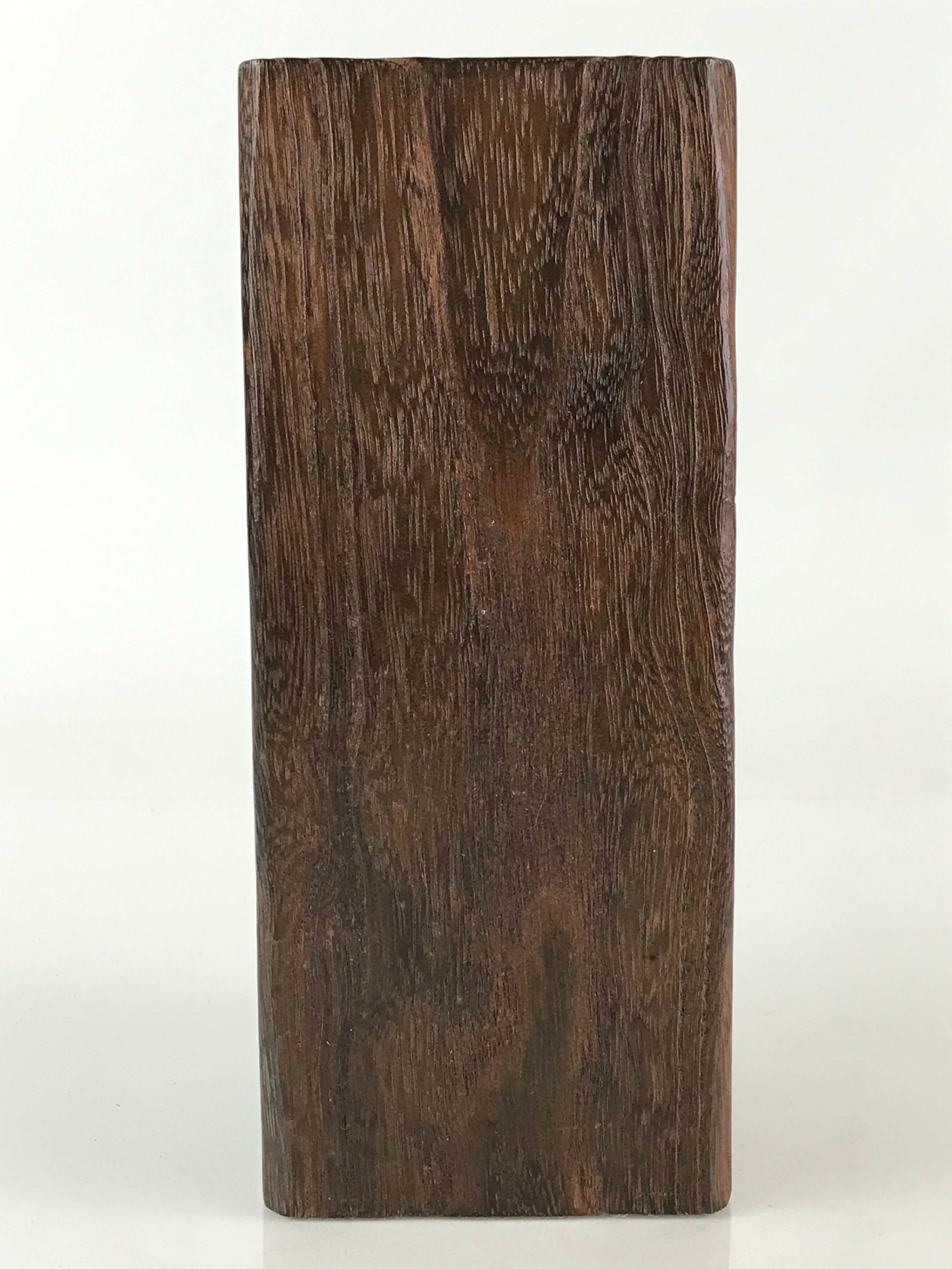 Japanese Wooden Flower Vase Kabin Brown Vtg Ikebana Arrangement Flower FK27